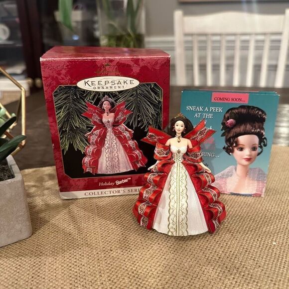 Hallmark Barbie Keepsake Ornament Holiday Barbie Vintage 1997 NEW - Picture 1 of 9